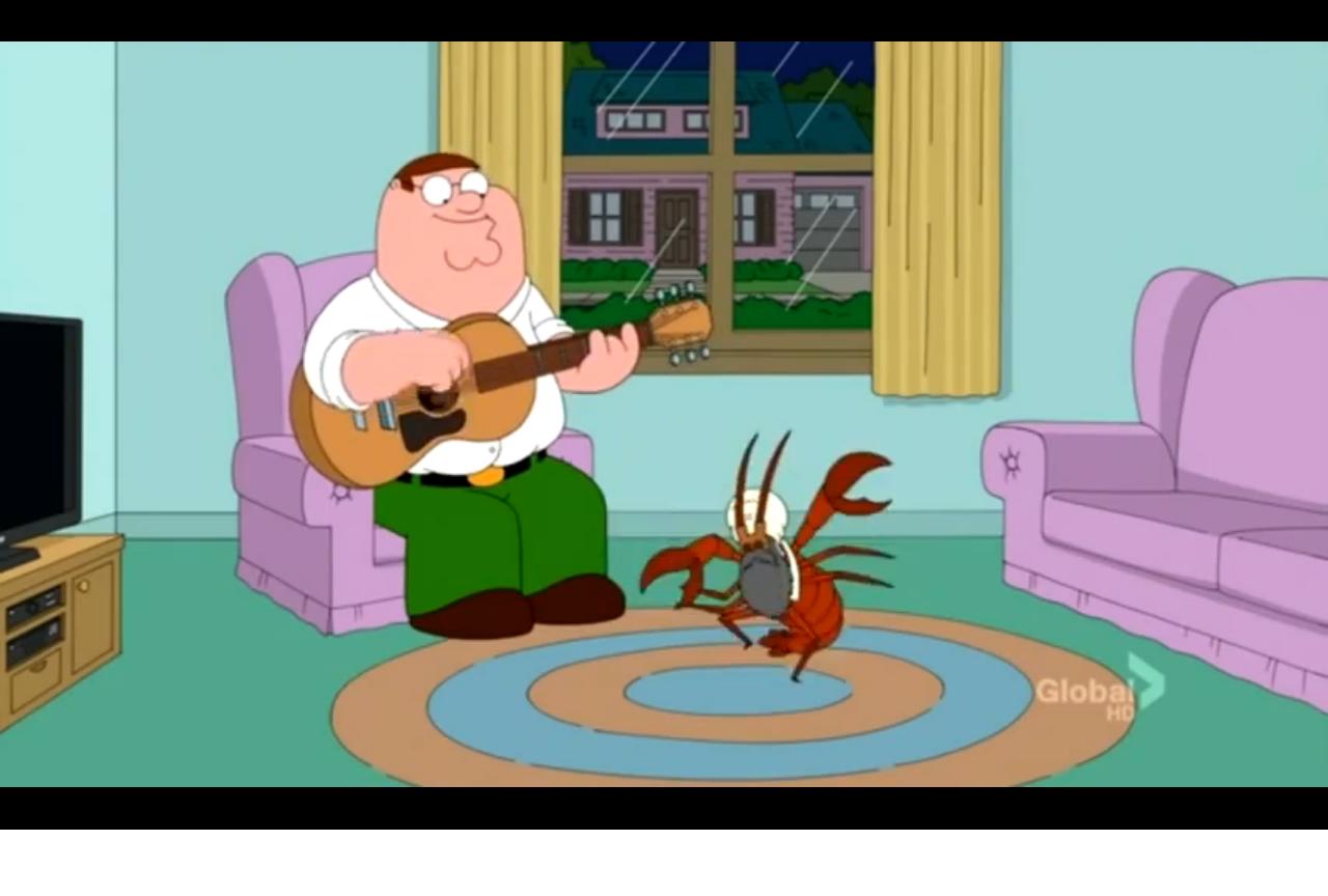A rock lobster family guy