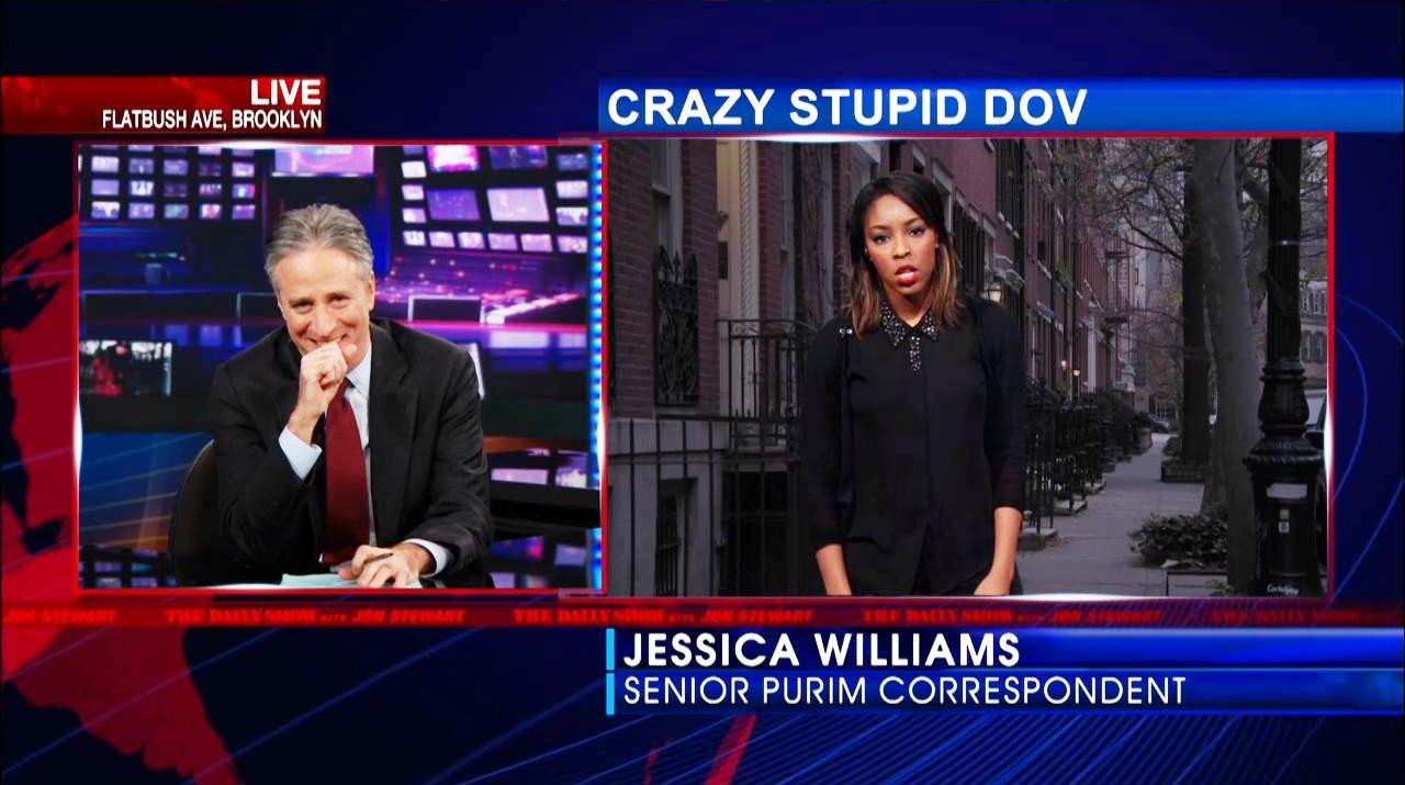 Jon Stewart Talks about the War on Purim