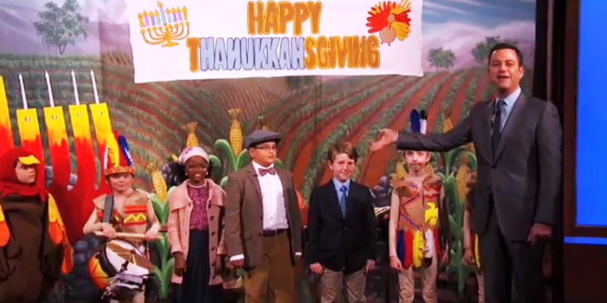 The First Hanukkah Thanksgiving on Jimmy Kimmel