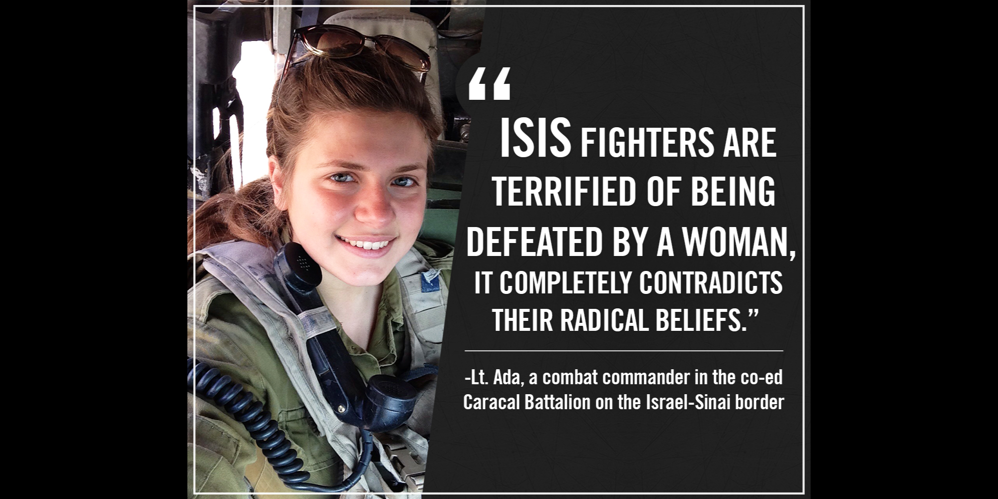 Israeli Female Soldiers on Frontline against ISIS in Sinai